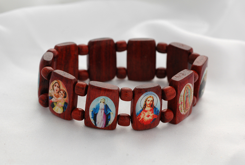 BP05 - Brazilian Wood Saints Bracelet, Brown