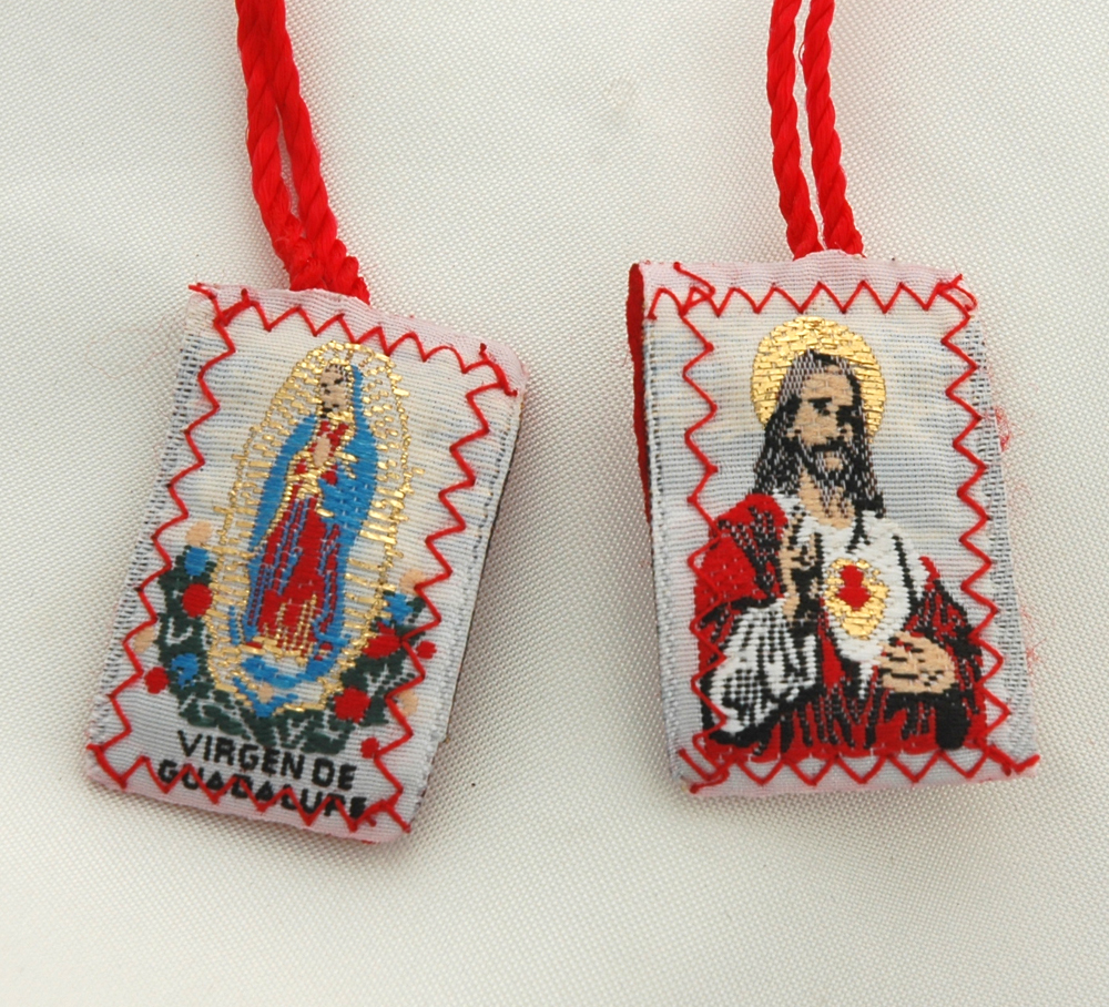 SCP-SH - Red Wool Scapular, Sacred Heart