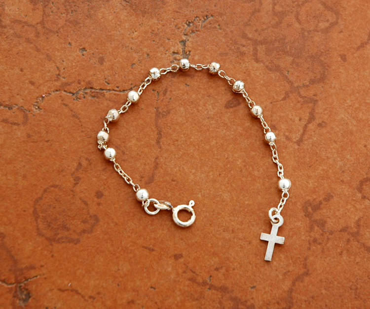 SSB3 - Sterling Silver Rosary Bracelet