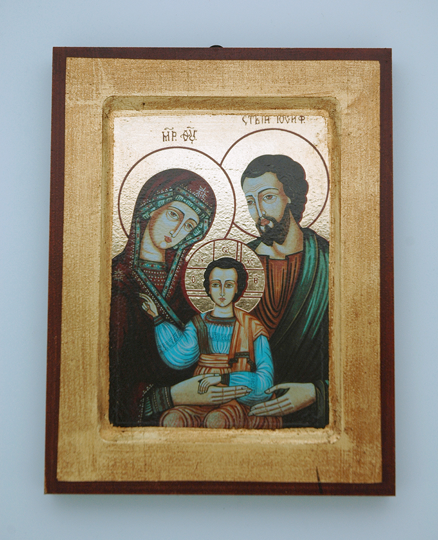 G0SR-HF - Greek Icon, Holy Family, 5x7 in.