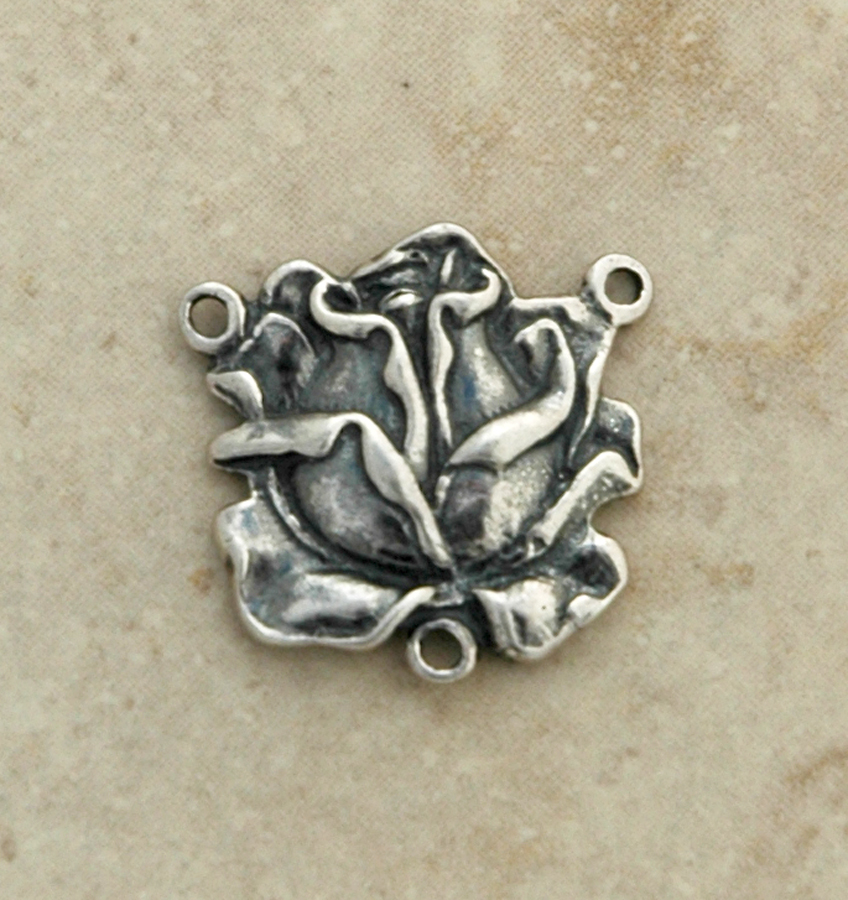 SS34 - Sterling Silver Center, Rose, 3/4 in.
