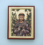 G0SF-FR - Greek Hand Painted Serigraph, Francis, 4x5 in.
