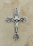 SSC17 - Sterling Silver Crucifix, Peru, 19th Century, 1 3/4 in.