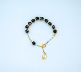 PMLB900BK - Luminous Glass Rosary Bracelet from Fatima, Black