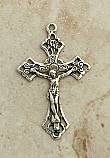 SSC18 - Sterling Silver Crucifix, Europe, 1920's, 1 3/4 in.