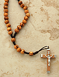 HLROW - Olive Wood Rosary on Cord