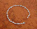 SSB7 - Sterling Silver Crosses Bracelet