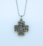 SSN86 - Sterling Silver Milagro Cross on Sterling Silver Chain