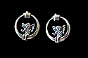 SSE30 - Sterling Silver Earrings, Sitting Angels
