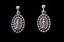 SSE1 - Sterling Silver Earrings, Miraculous Filigree Medals