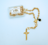PMT3037G - 8 mm. Golden Wedding Anniversary Rosary from Fatima