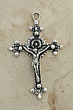 SSC15 - Sterling Silver Crucifix, Europe, 19th Century, 3 in.