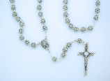 P4126 - 8 mm. Metal Filigree Rosary from Fatima