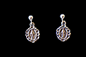 SSE15 - Sterling Silver Earrings, Tiny Miraculous Medals