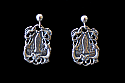 SSE22 - Sterling Silver Earrings, Our Lady of Lourdes