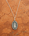 SSN102 - Sterling Silver Guadalupe on Sterling Silver Chain