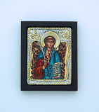 GEM03XD-M - Greek Icon, Sterling Silver Plated, St. Michael, 2 1/2 x 3 in.