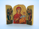 GB2 - Greek Icon, Medium Triptych, 3 in.